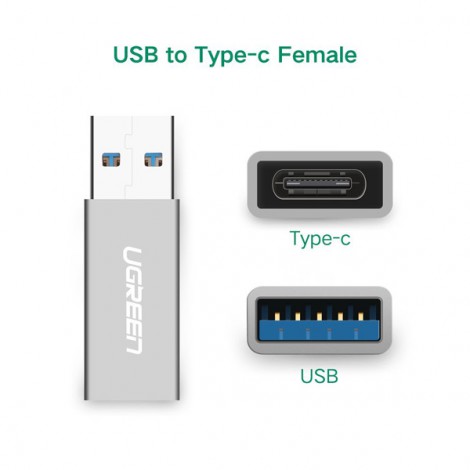 Đầu Chuyển USB 3.0 sang USB Type-C Ugreen 30705
