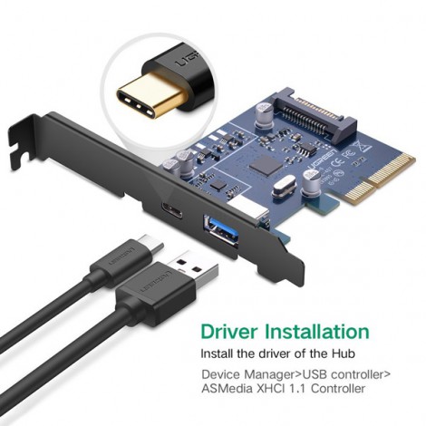 Card mạng PCI Express Ugreen 30774