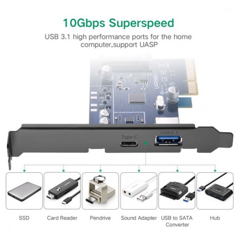 Card mạng PCI Express Ugreen 30774