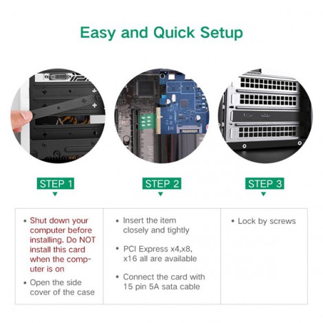 Card mạng PCI Express Ugreen 30774