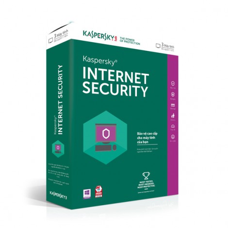 Phần mềm diệt Virus Kaspersky Internet Security (3 User)