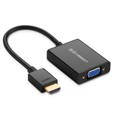 Cáp chuyển đổi HDMI to VGA có Audio Ugreen 40233