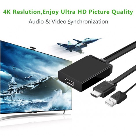 Cáp chuyển đổi HDMI to Displayport hỗ trợ 4K Ugreen 40238 