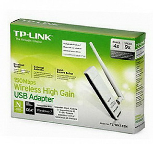 USB Wi-Fi TP-Link TL-WN722N (150 Mbps/ Wifi 4/ 2.4 GHz)