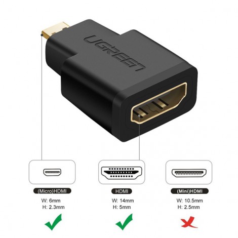 Đầu đổi Micro HDMI sang HDMI Ugreen 20106