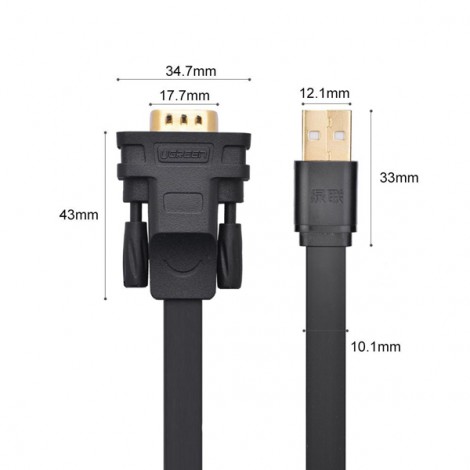 Cable USB 2.0 sang RS232 (COM) Ugreen 20218