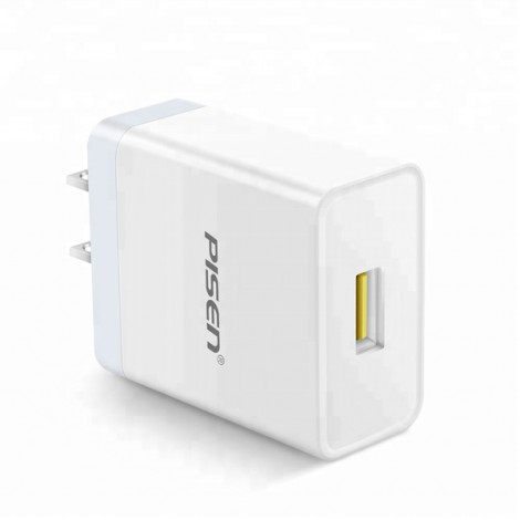 Cốc sạc Pisen USB Fast Wall Charger (USB QC3.0, 18W) TS-C092