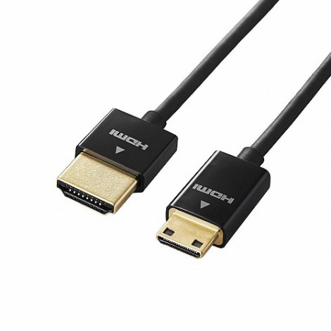 Dây cáp HDMI - Mini HDMI 1m Elecom DH-HD14SSM10BK