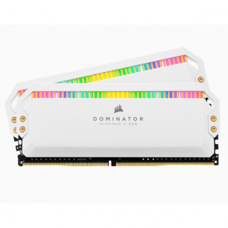 RAM Corsair Dominator Platinum White RGB 16GB (2x8GB) DDR4 Bus 3200MHz CMT16GX4M2C3200C16W