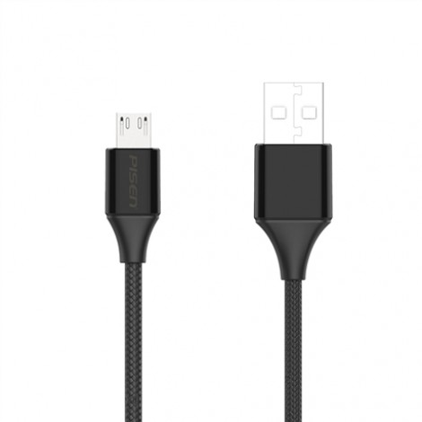 Cable PISEN Micro USB 2.4A braided 1200m(Anti-break)-MU18-1200 dài 120cm