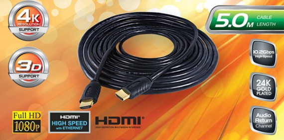 CABLE HDMI CLIPTEC OCD533 5m