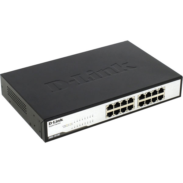Hiệu suất mượt mà Switch 16 Port Gigabit D-LINK DGS-1016C