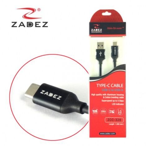 Cáp sạc USB 3.0 sang Type C dài 1m Zadez ZCC-328