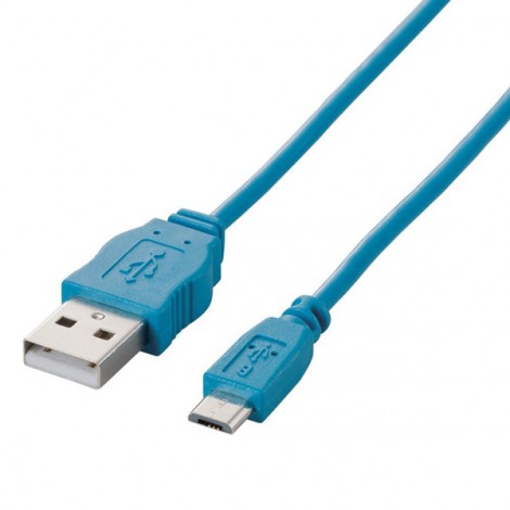 Cable Micro USB Elecom MPA-AMBCL12BU
