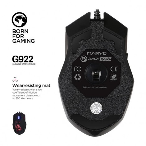 Mouse Marvo G922 BK