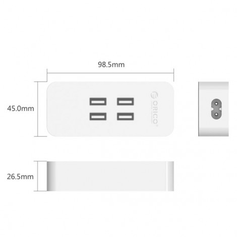 Sạc Orico DCV-4U