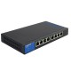Switch Linksys LGS108P (8 port/ 1 Gbps/ PoE+)