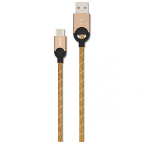 Cable USB 2.0 sang Type-C PHILIPS DLC2628G/97 dài 1.2m