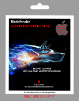 Phần mềm diệt virus Bitdefender ANTI FOR MAC 1U/1Y