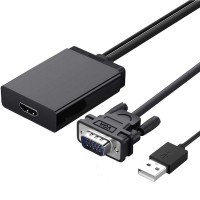 Cable Chuyển VGA sang HDMI + Audio 3.5mm Ugreen 60814