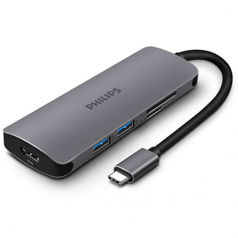 Hub Type C 3.1 -> USB3.0*2+ HDMI +SD+C Female ...