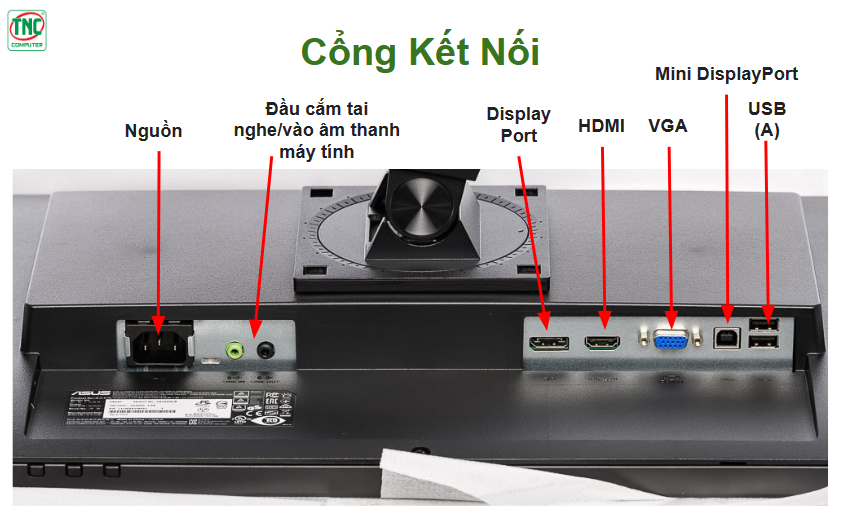 Các cổng của màn hình VA24DQLB