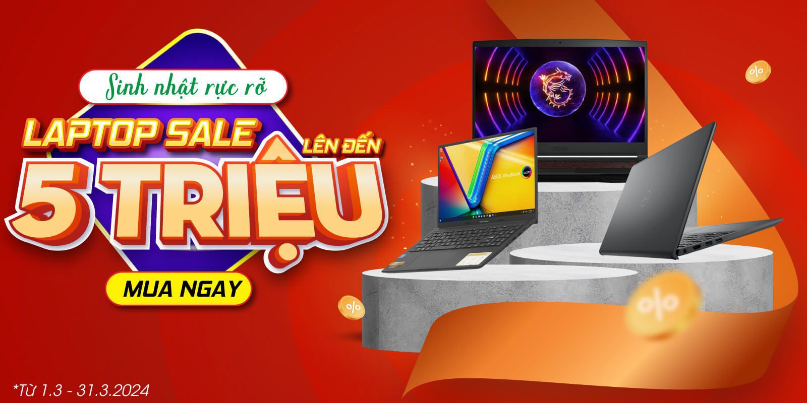 Laptop Khuyến Mãi Giảm Giá Đến 5 Triệu