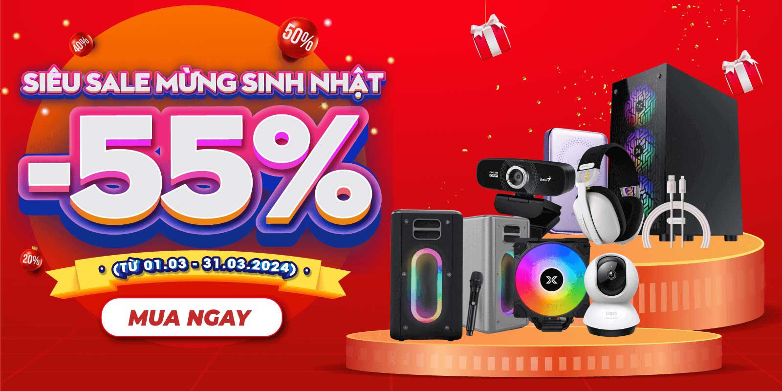 Giảm Giá Phụ Kiện 55%