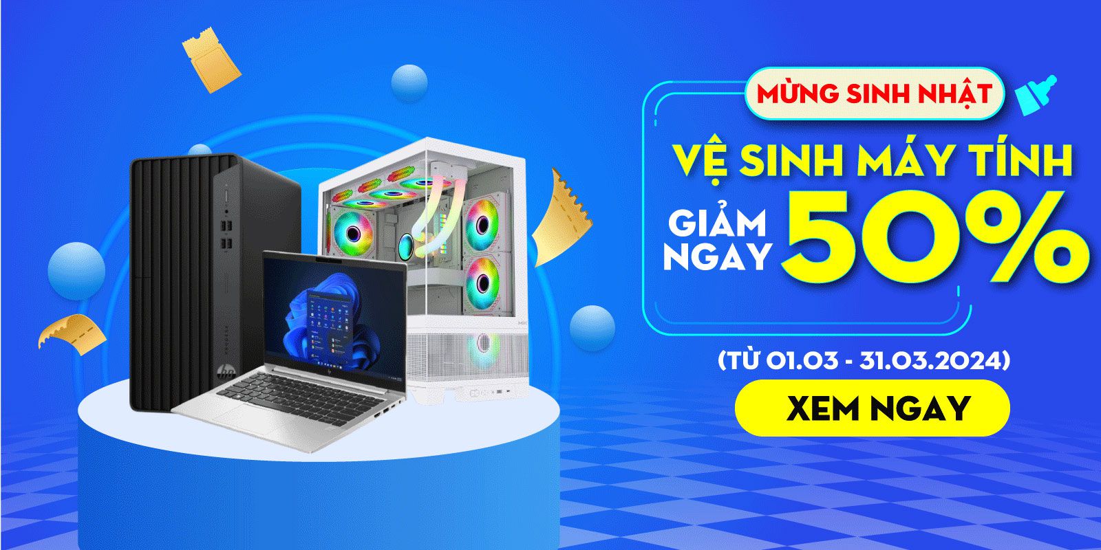 Vệ Sinh Máy Tính Giảm 50%