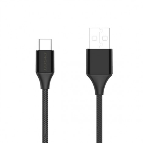 Cable Pisen USB Type-C 2.4A braided (Anti-break) TC14-1200 dài 1.2m