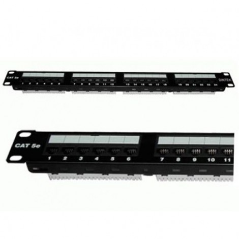 DINTEK Patch Panel Cat.5e UTP 1U 24P 19inch 1402-03019