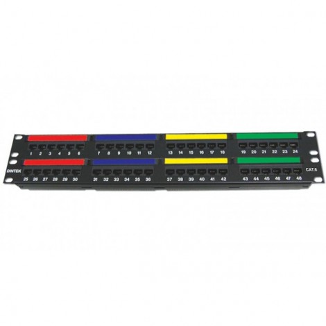 DINTEK Patch Panel Cat.6 UTP 2U 48P 19inch 1402-04012