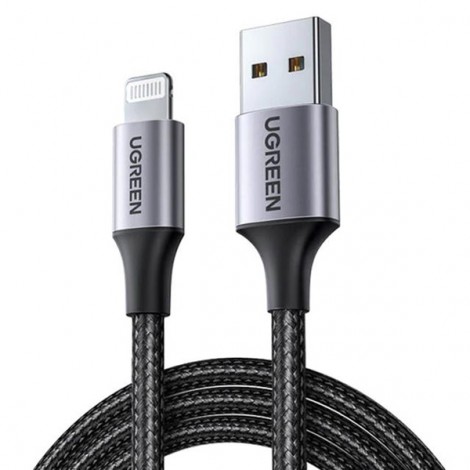 Cable sạc USB Lightning chuẩn MFi Ugreen 60156 dài 1M (Vỏ nhôm)