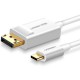 Cáp Chuyển USB Type C to Displayport 4K Dài 1,5m Ugreen 40420  (Trắng)
