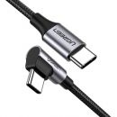 Cable USB Type C To Type C Bẻ Góc 90 Độ Ugreen 50124 Dài 1.5M
