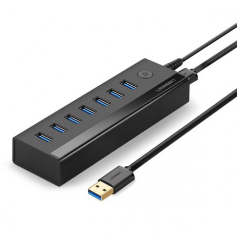 HUB USB 7 Cổng USB 3.0 Có Nguồn 5V 2A Ugreen 30845 (40522)