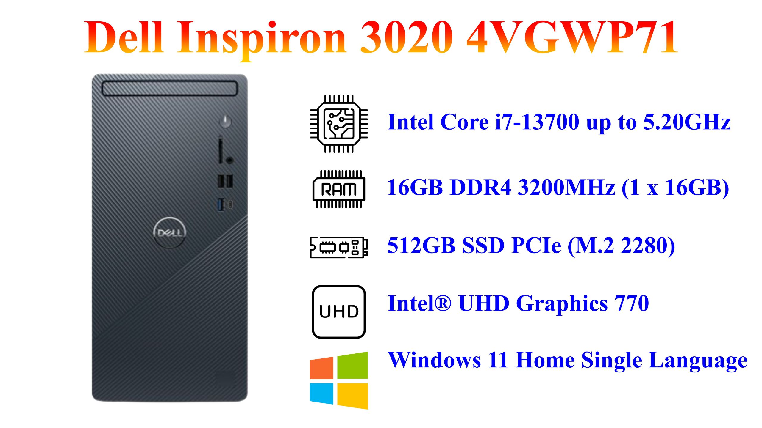 Máy bộ Dell Inspiron 3020 4VGWP71