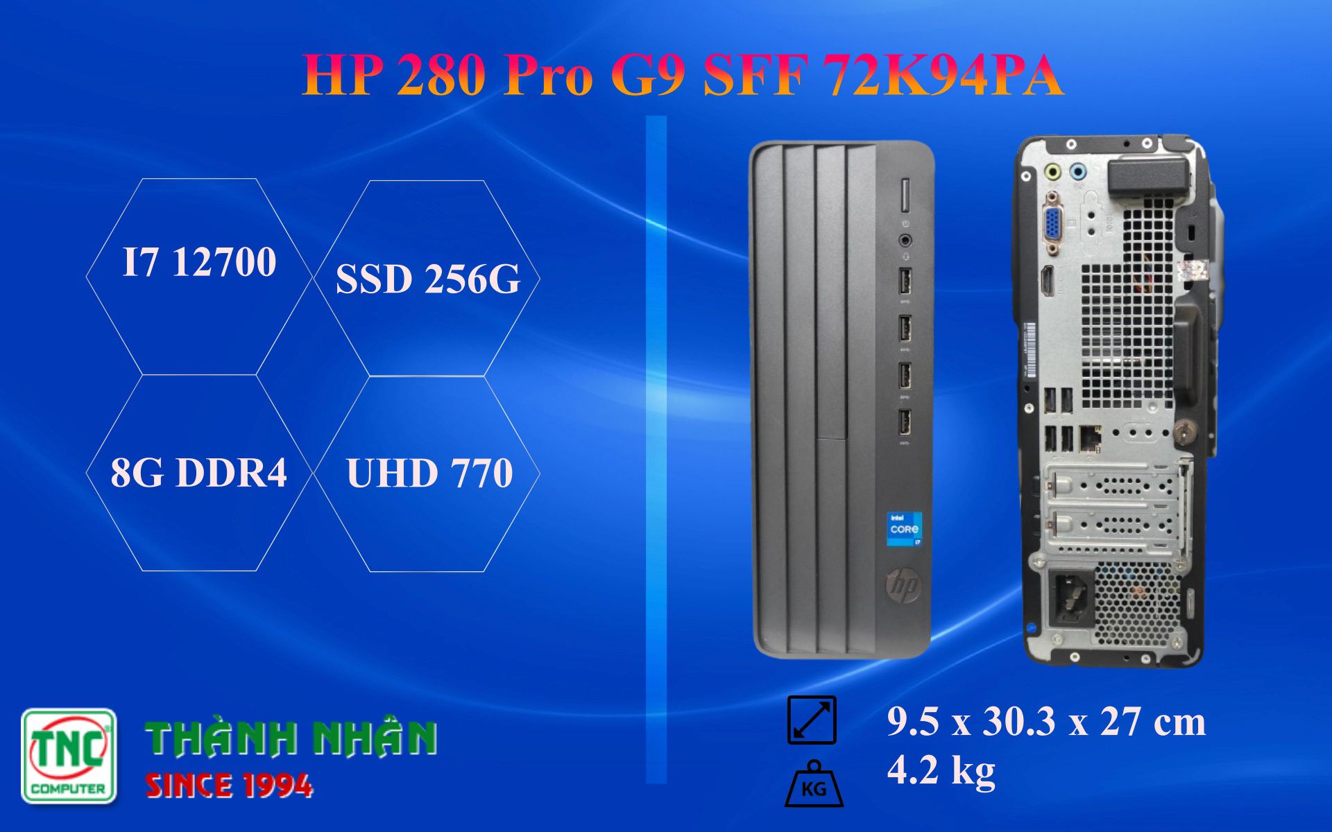 Máy bộ HP 280 Pro G9 SFF 72K94PA