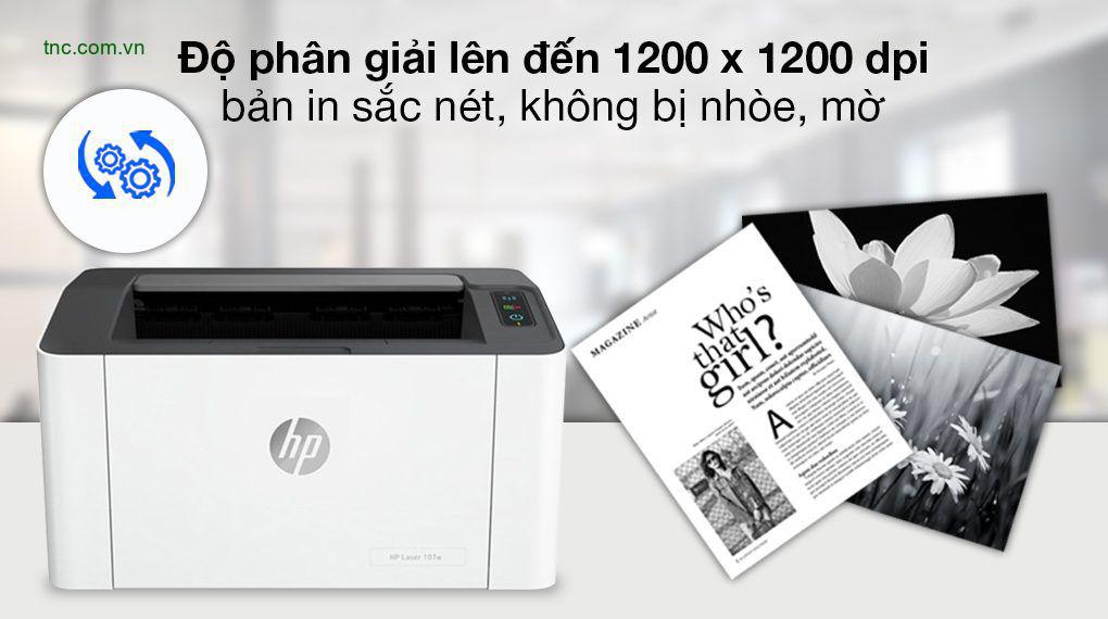 Máy in Laser Trắng Đen HP 107w WiFi (4ZB78A)