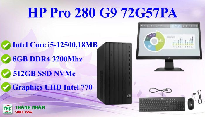 Máy bộ HP Pro 280 G9 72G57PA