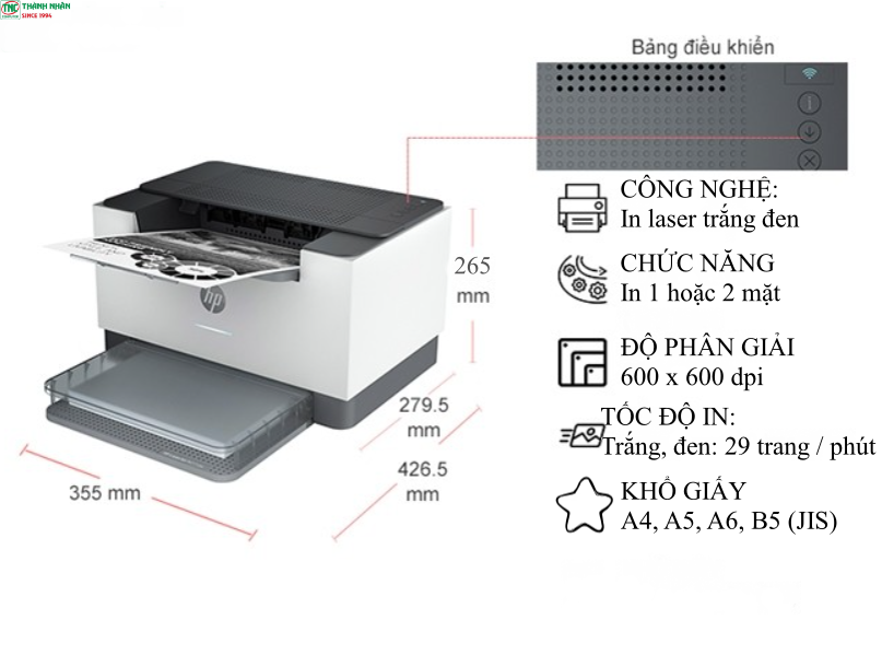 Máy in Laser trắng đen HP LaserJet M211D (9YF82A)