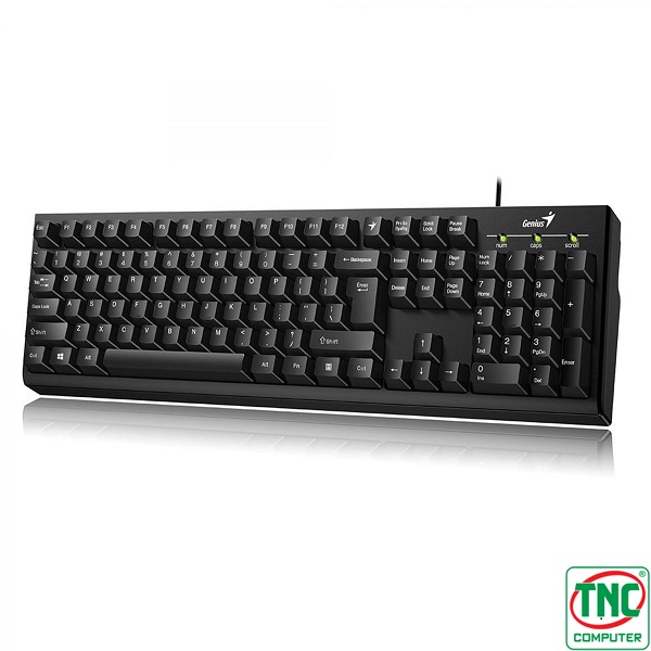 Cổng kết nối đa dạng Bàn phím văn phòng có dây Genius Smart KB-100 màu Đen