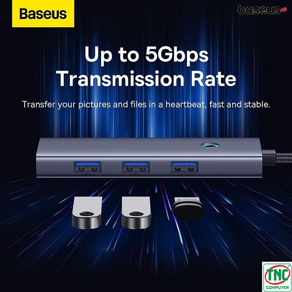 Bộ chuyển đổi đa năng Type-C 6 in 1 Baseus B00052802811-00 sở hữu cổng kết nối đa dạng Bộ chuyển đổi đa năng Type-C 6 in 1 Baseus B00052802811-00 sở hữu cổng kết nối đa dạng