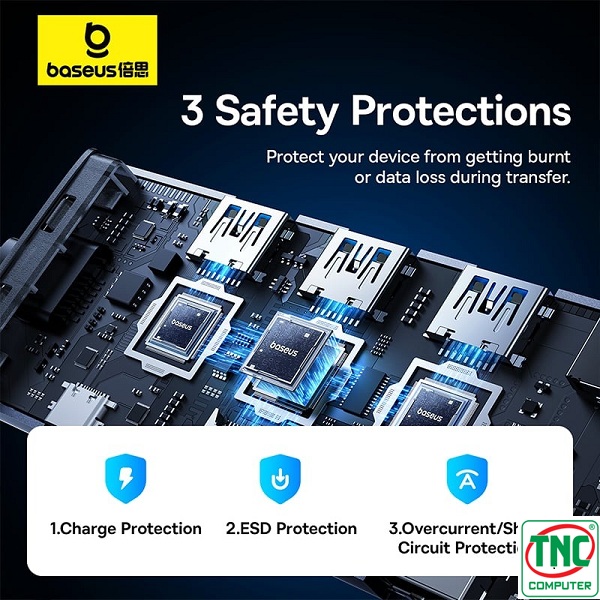 Bộ chuyển đổi USB-C đa năng 7 trong 1 Baseus UltraJoy Series Bộ chuyển đổi USB-C đa năng 7 trong 1 Baseus UltraJoy Series