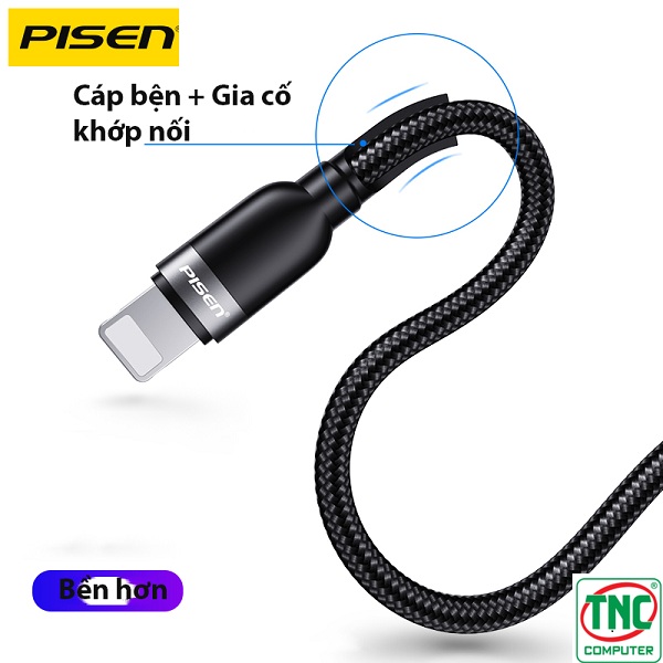 truyền dữ liệu nhanh chóng Cáp sạc nhanh Type-C to Lightning XD-CLPD05-1000 màu Đen