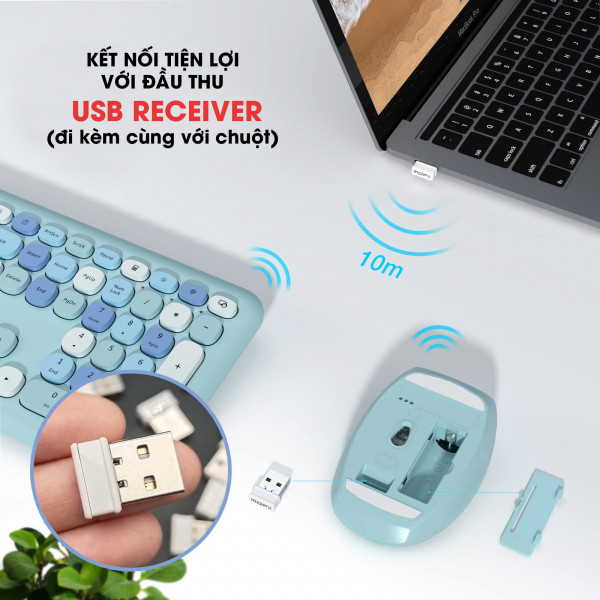 kết nối không dây tiện lợi chuột không dây mofii