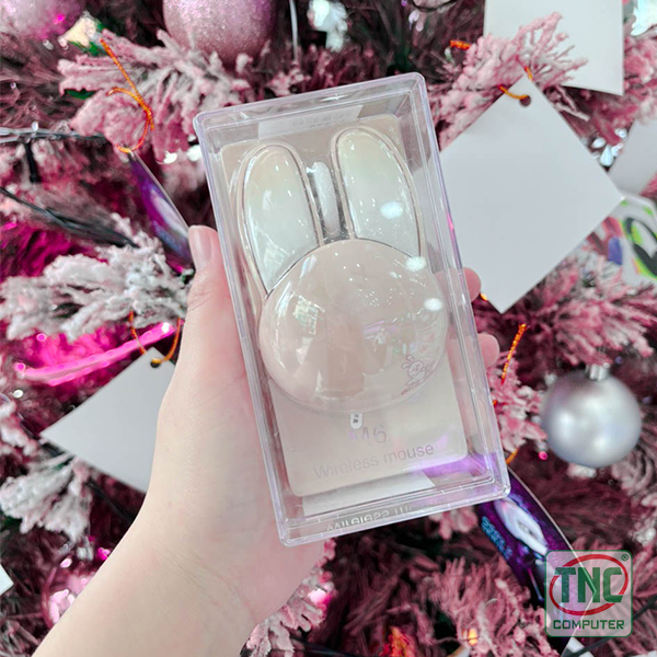 Chuột không dây Mofii M6 màu Milk Tea thiết kế tai thỏ đáng yêu Chuột không dây Mofii M6 màu Milk Tea thiết kế tai thỏ đáng yêu