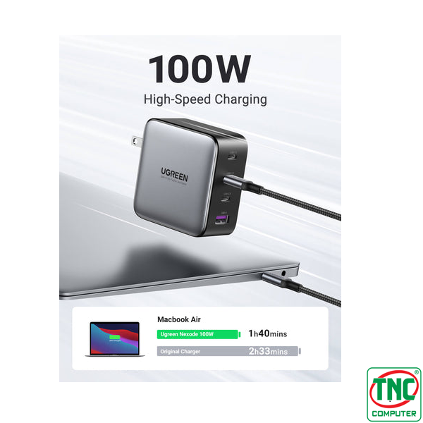 Củ sạc nhanh 4 cổng 100W GaN X Ugreen 40737 có khả năng tương thích rộng rãi Củ sạc nhanh 4 cổng 100W GaN X Ugreen 40737 có khả năng tương thích rộng rãi