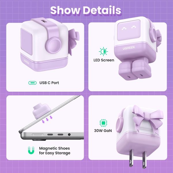 Với chip 30W GaN được nâng cấp, củ sạc nhanh Robot GaN Nexode giúp bạn có được hiệu suất sạc đột phá với kích thước nhỏ gọn củ sạc giá rẻ