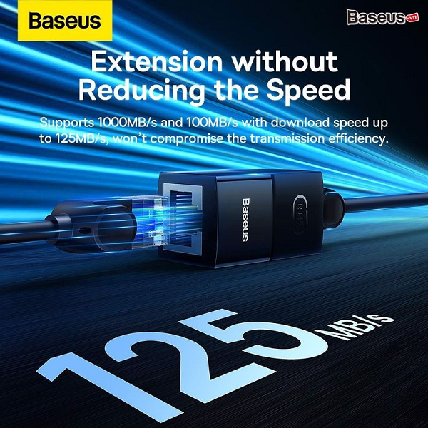 Đầu nối cáp mạng RJ45 Baseus AirJoy Series được làm bằng chất liệu cao cấp